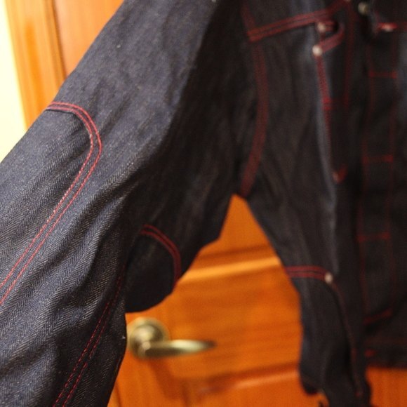 Esco Denim Jean Jacket Y2K 90s Hip Hop Streetwear Jacket 3XL - Picture 15 of 15